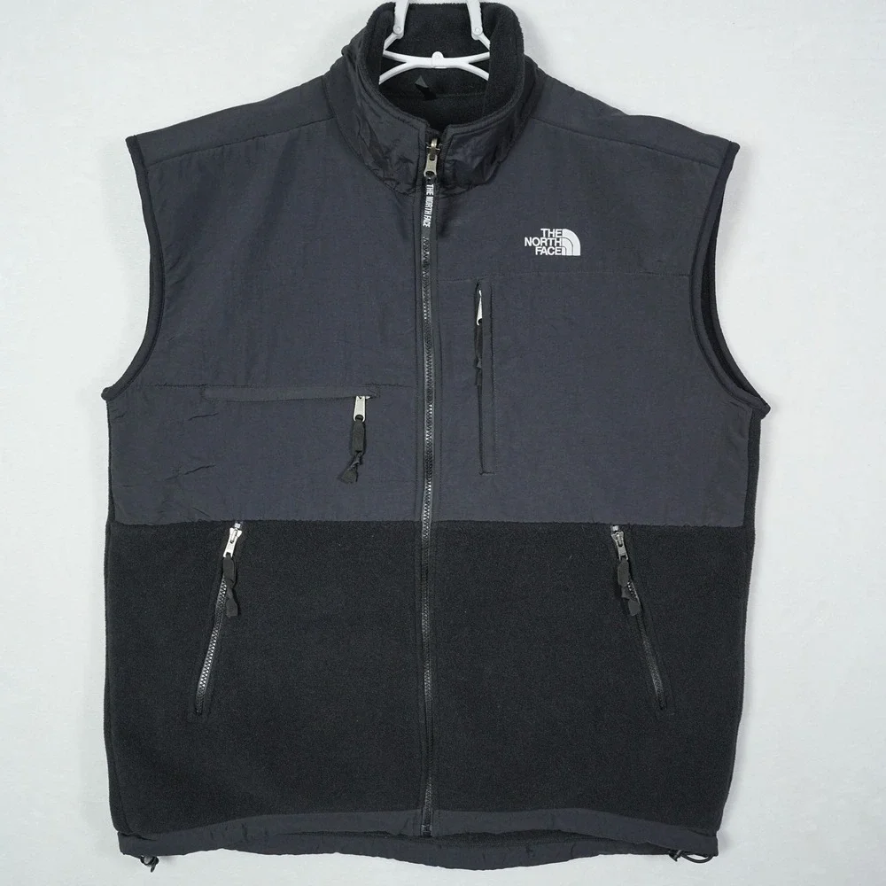 The North Face Denali Polartec Fleece Vest Men XL Black Full Zip Gorpcore Jacket